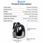 Breathable Pet Backpack Carrier (Space Capsule Edition)