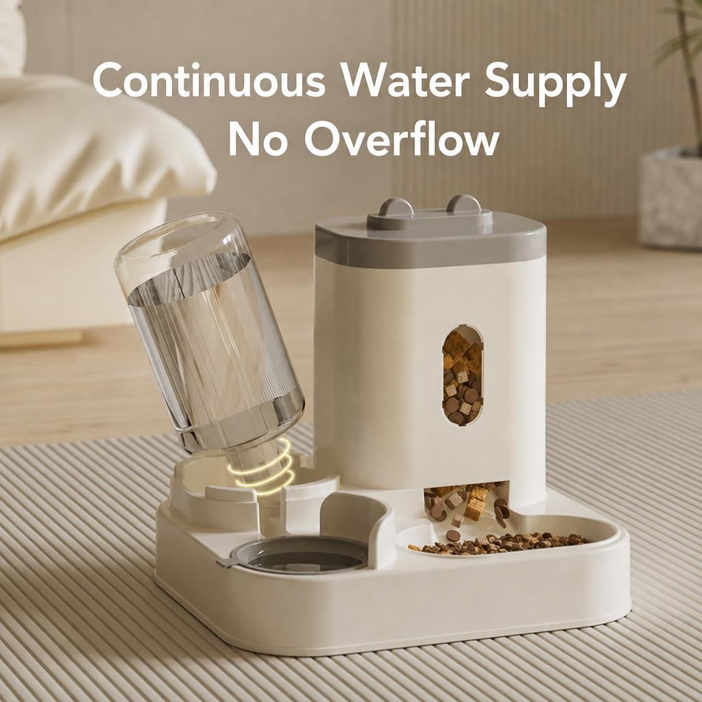 Automatic Pet 2-in-1 Food and Water Dispenser (for Dogs or Cats)