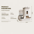 Automatic Pet 2-in-1 Food and Water Dispenser (for Dogs or Cats)