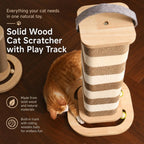Portable Cat Scratcher with Built-in Rolling Ball Game