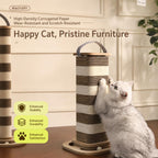 Portable Cat Scratcher with Built-in Rolling Ball Game