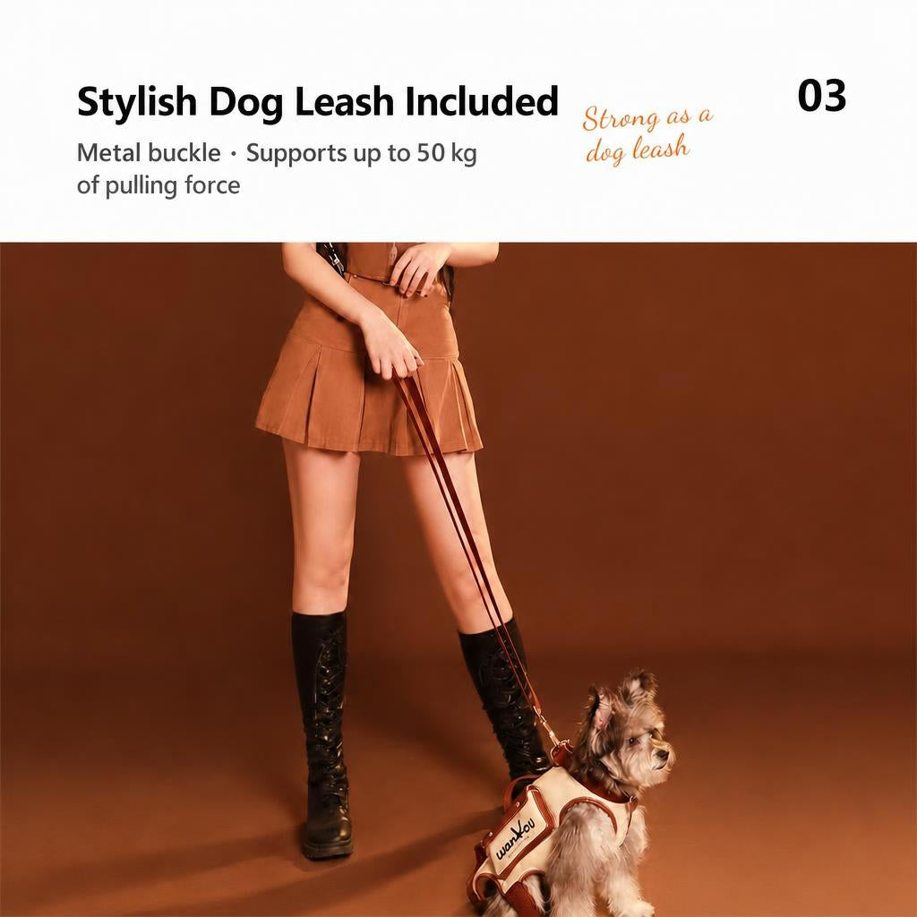 Wakytu Hybrid 2-in-1 Pet Jacket and Shoulder Bag (for Dog or Cat)