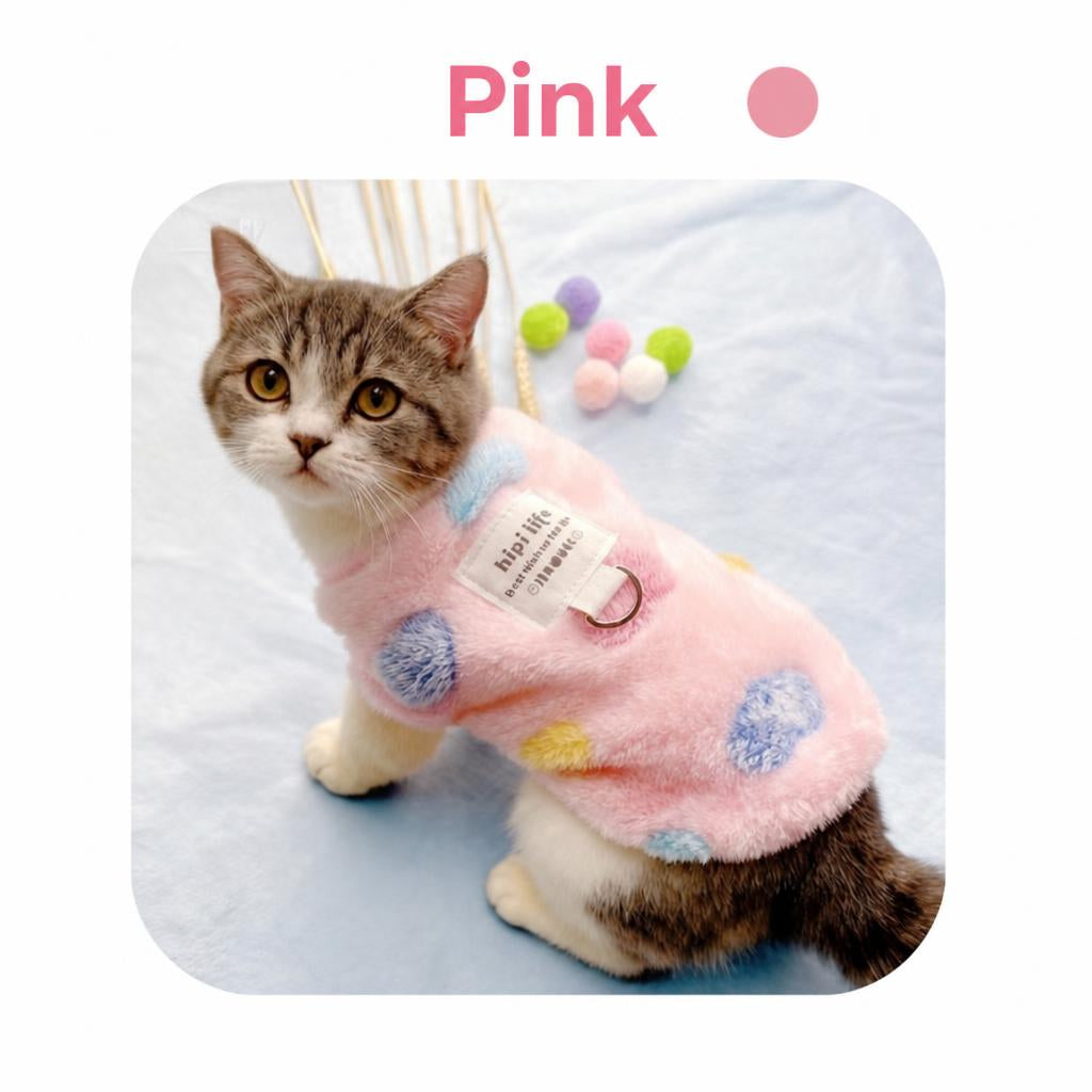 Autumn/Winter Flannel Fleece Love Coat (for Cat or Dog)