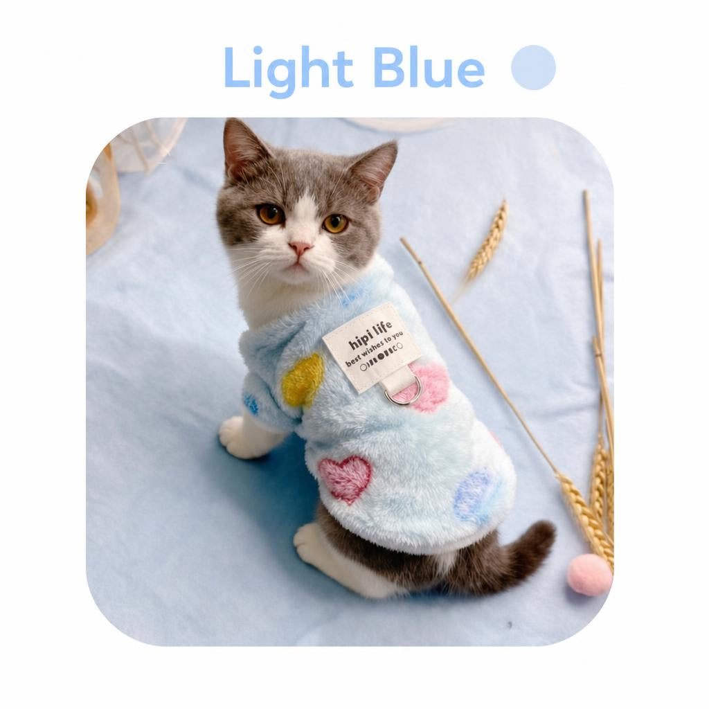 Autumn/Winter Flannel Fleece Love Coat (for Cat or Dog)