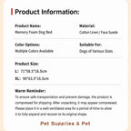 Orthopedic Memory Foam Dog Bed