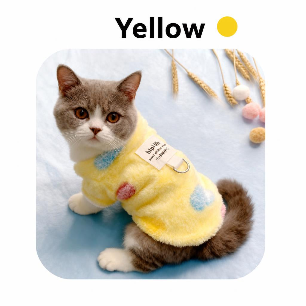 Autumn/Winter Flannel Fleece Love Coat (for Cat or Dog)