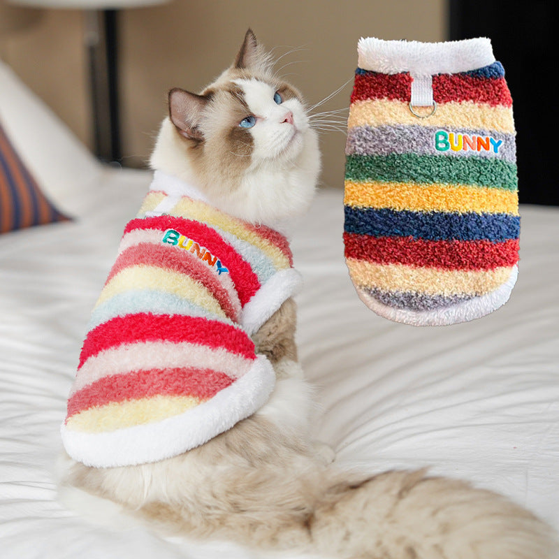 Autumn/Winter Fleece Pet Sweater (for Cat or Dog)