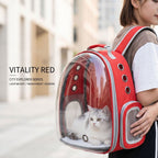Breathable Pet Backpack Carrier (Space Capsule Edition)