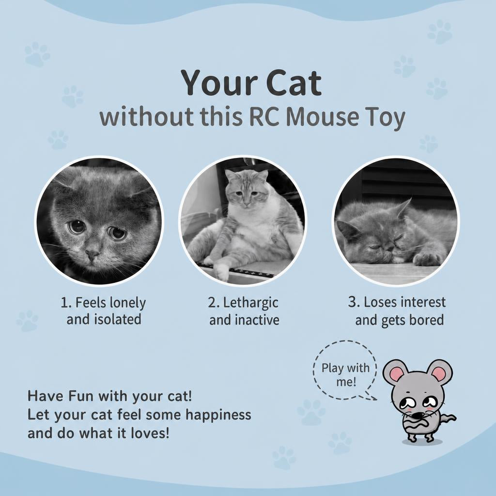 Remote Control Mouse Toy (for Cats)