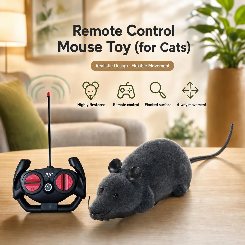 Remote Control Mouse Toy (for Cats)